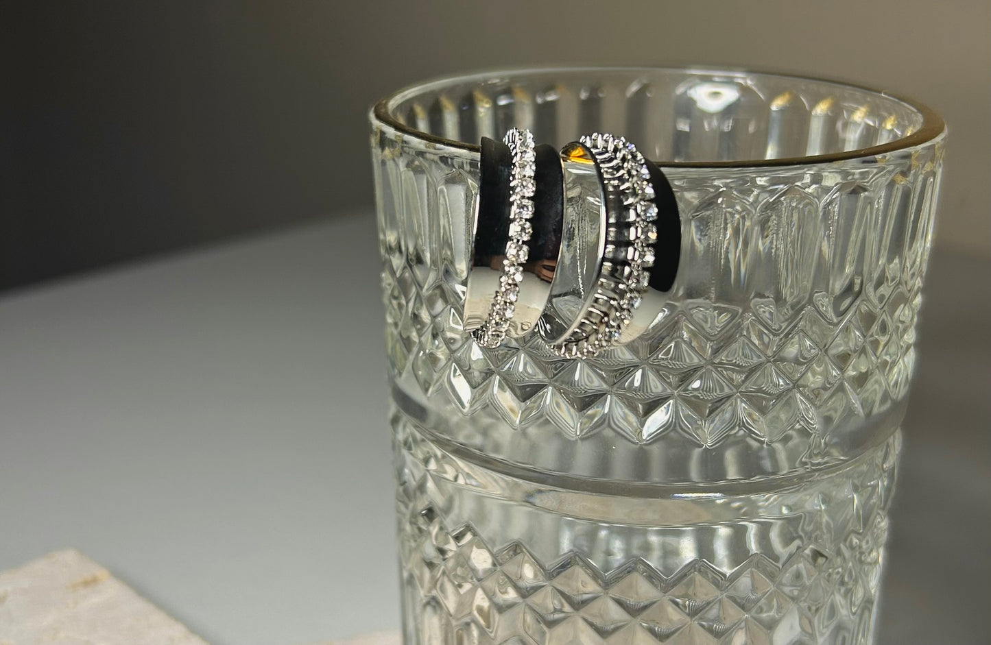 Shine hoops earrings