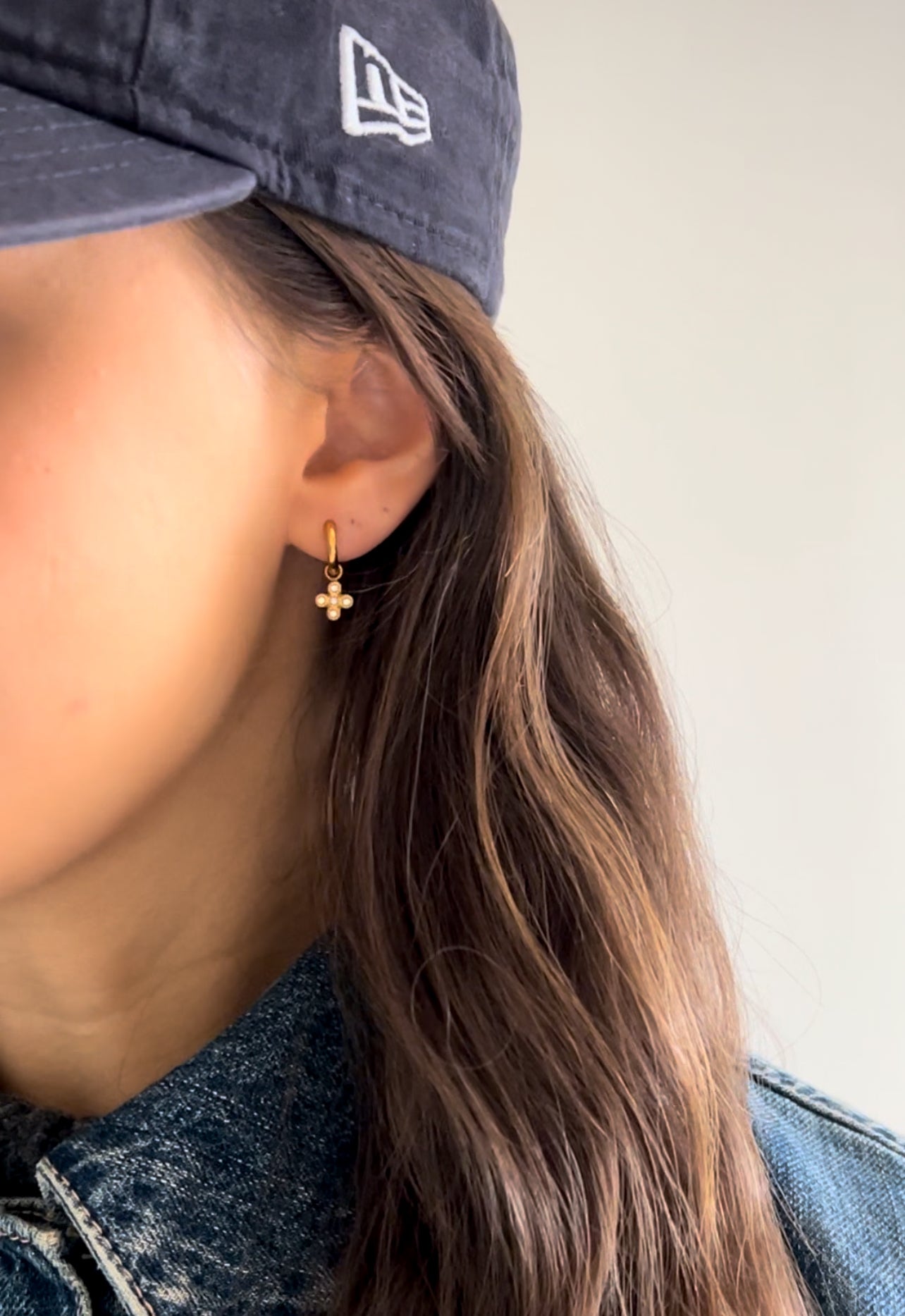 small crosses earrings