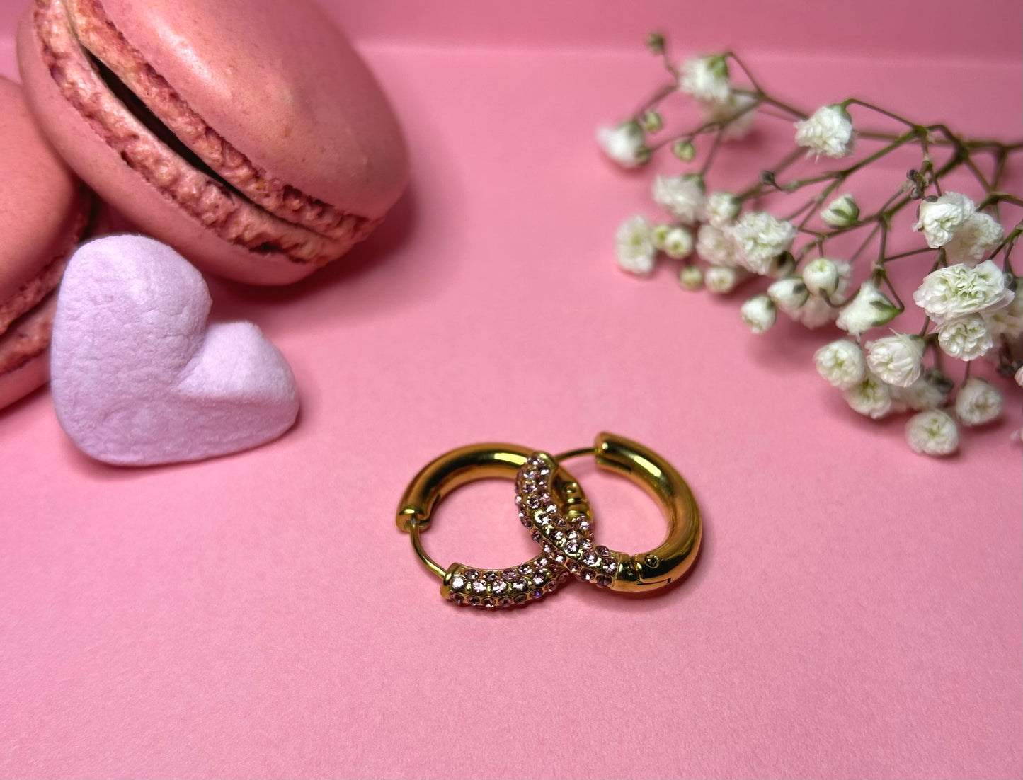 Rose earrings