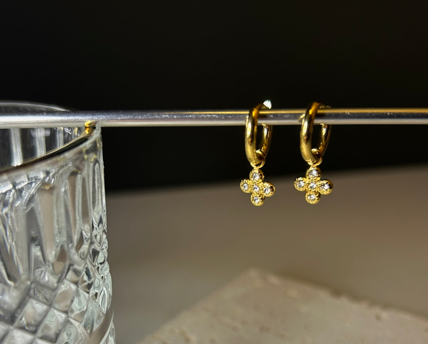 small crosses earrings