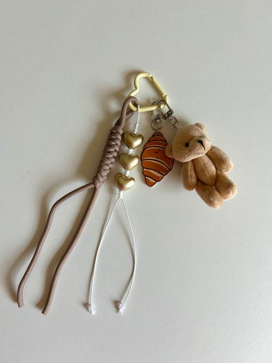 Teddy bag charm
