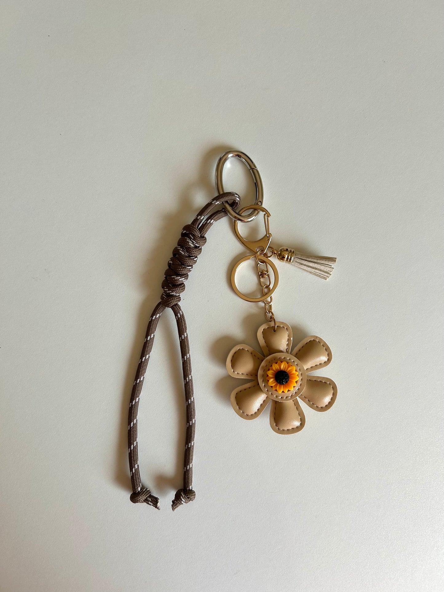 Sunflower bag charm