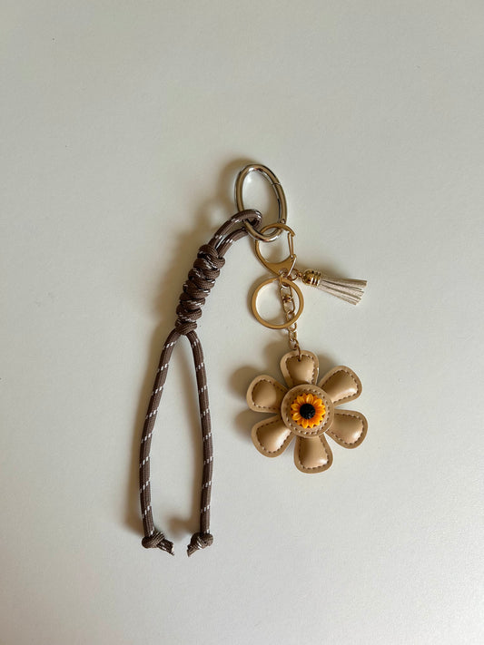 Sunflower bag charm