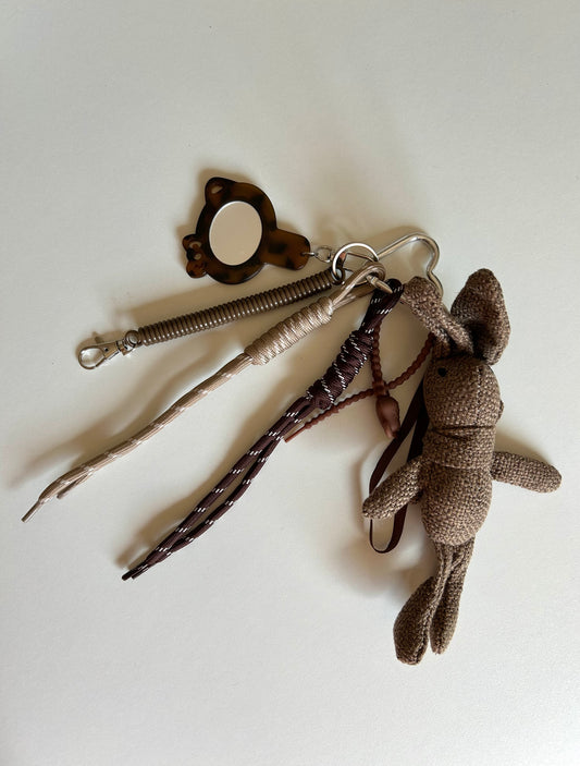 Bunny bag charm