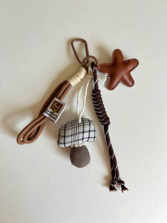 Mushrooms bag charm
